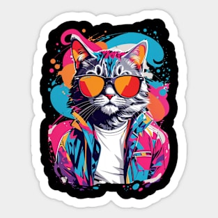 Art Cat Sticker